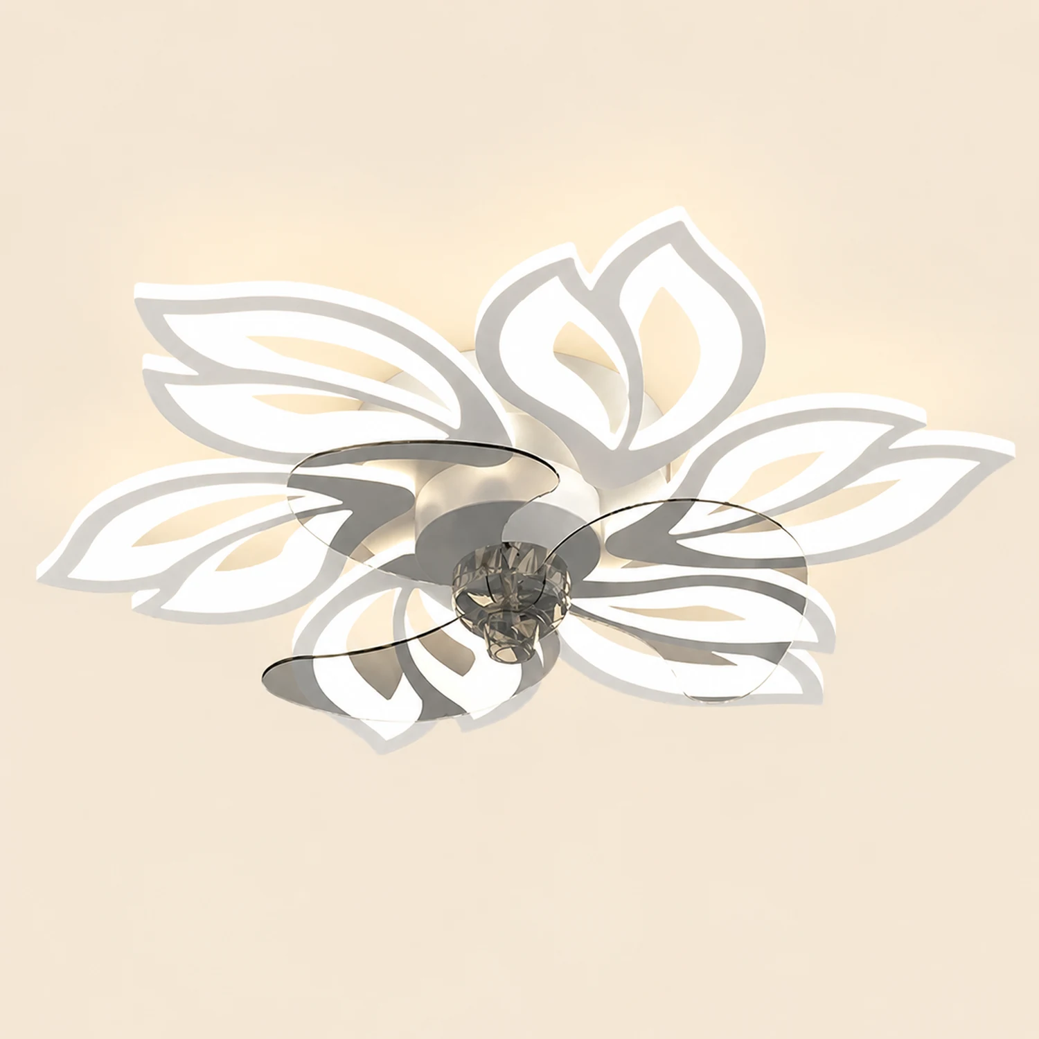 Hana Ceiling Fan with Light, 3 Color, L 26"/27"/31" - Lumpaz