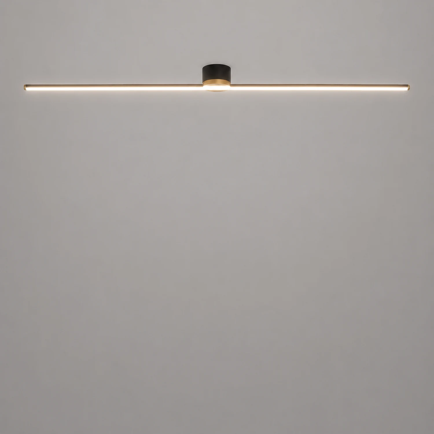 Edge Linear Flush Mount Ceiling Light Black/White - Lumpaz