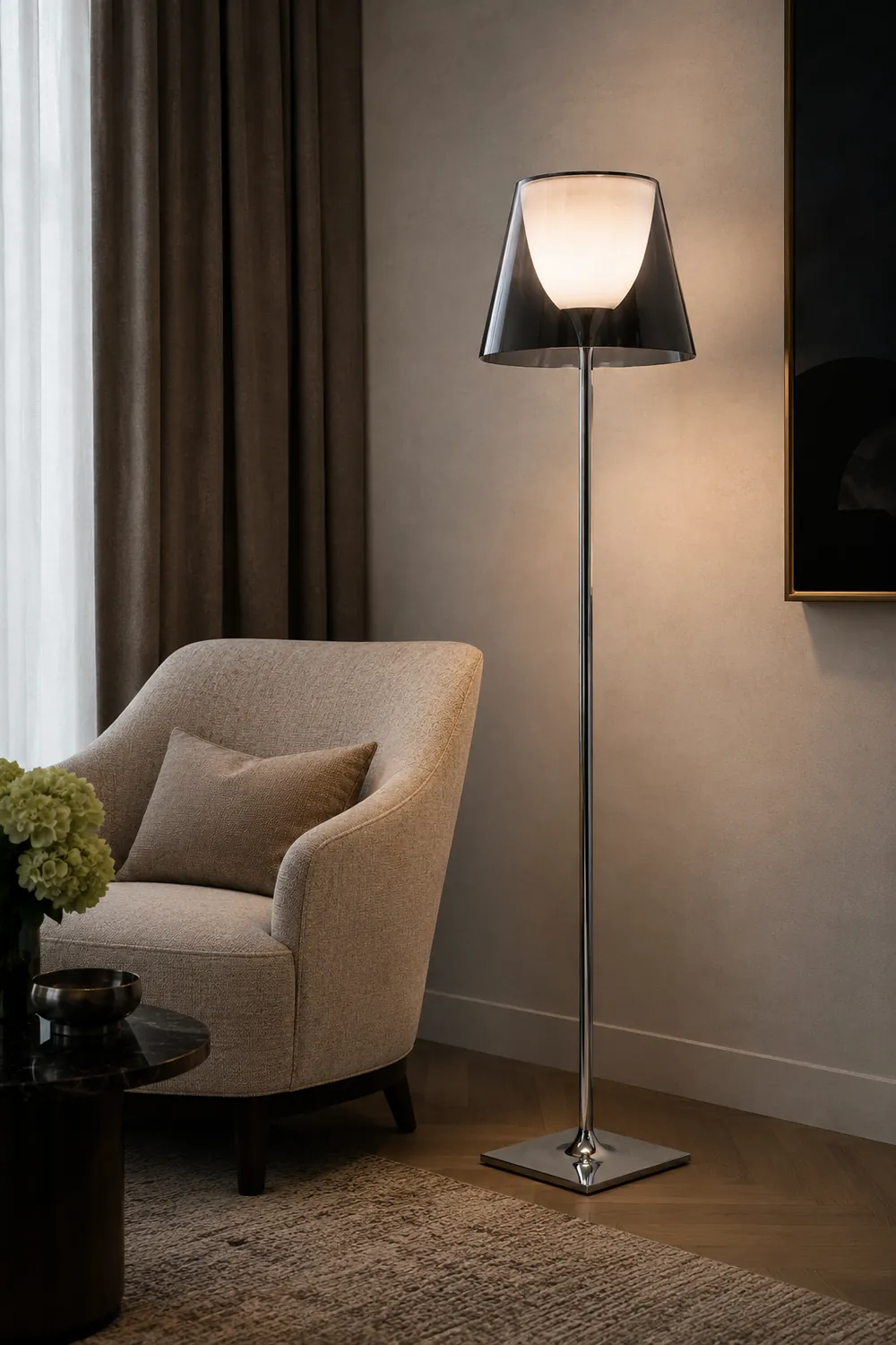 Eryn Dome Modern Metal Floor Lamp - Lumpaz