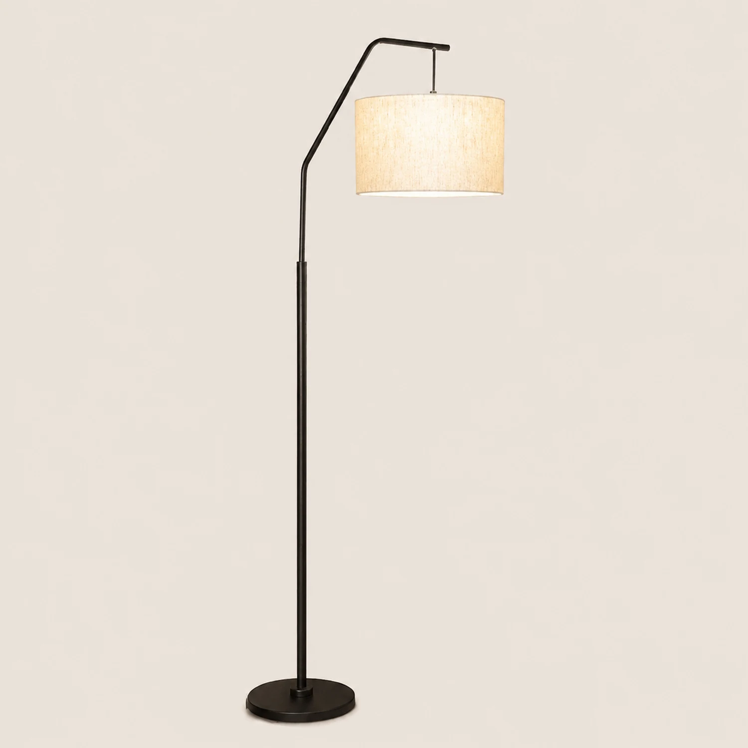 Eryn Cylinder Shape Floor Lamp, Over Arching Floor Lamp, Unique - Lumpaz