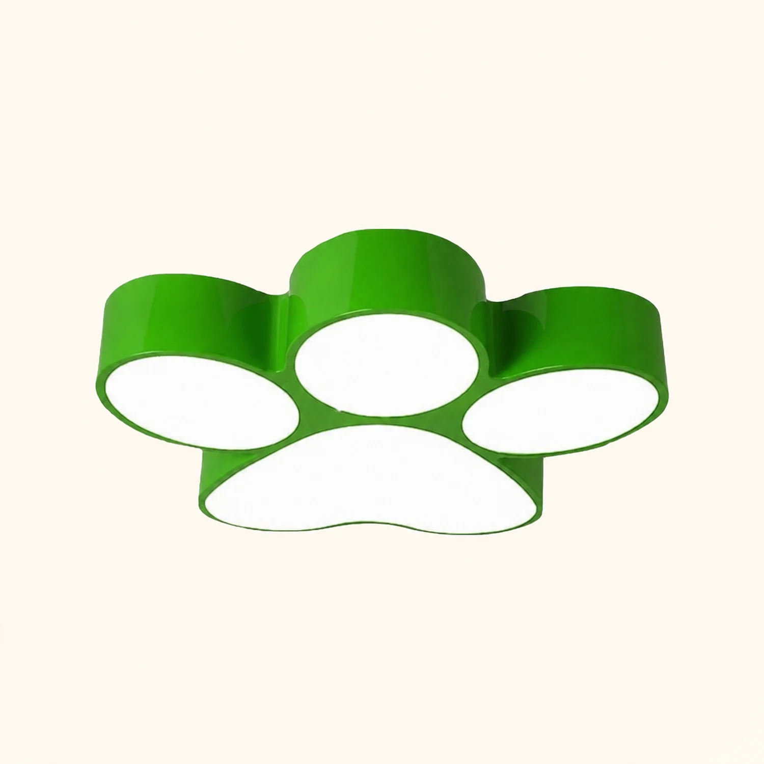 Freja Modern Dog Paw Acrylic Children Ceiling Flush Mount Light - Lumpaz