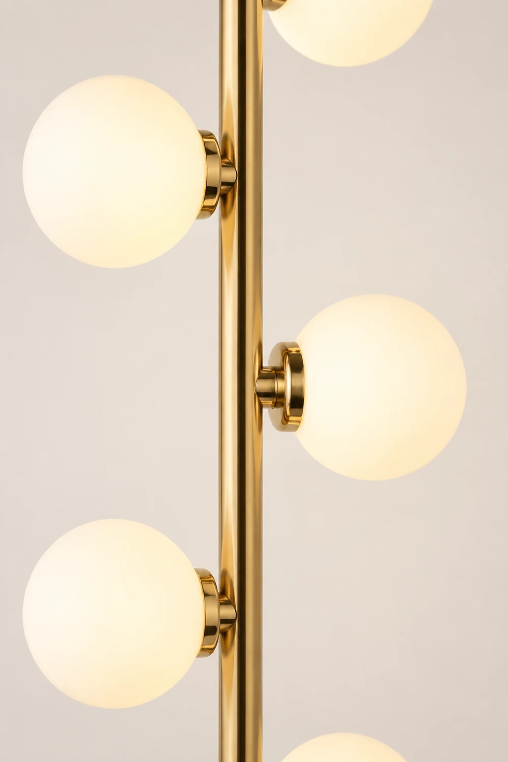 Valentina Globe Glass Slim Floor Lamp, Living Room - Lumpaz