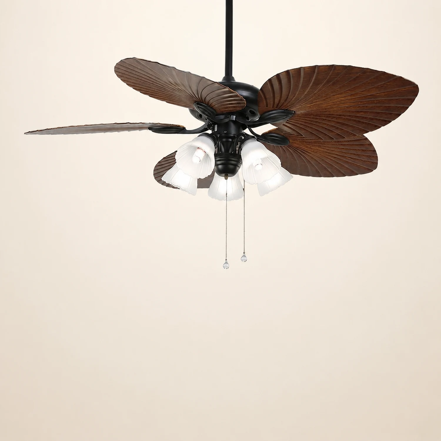Ross 5-Blade Ceiling Fans /Lantern, 1/3/5 Heads, DIA 51.9'' - Lumpaz