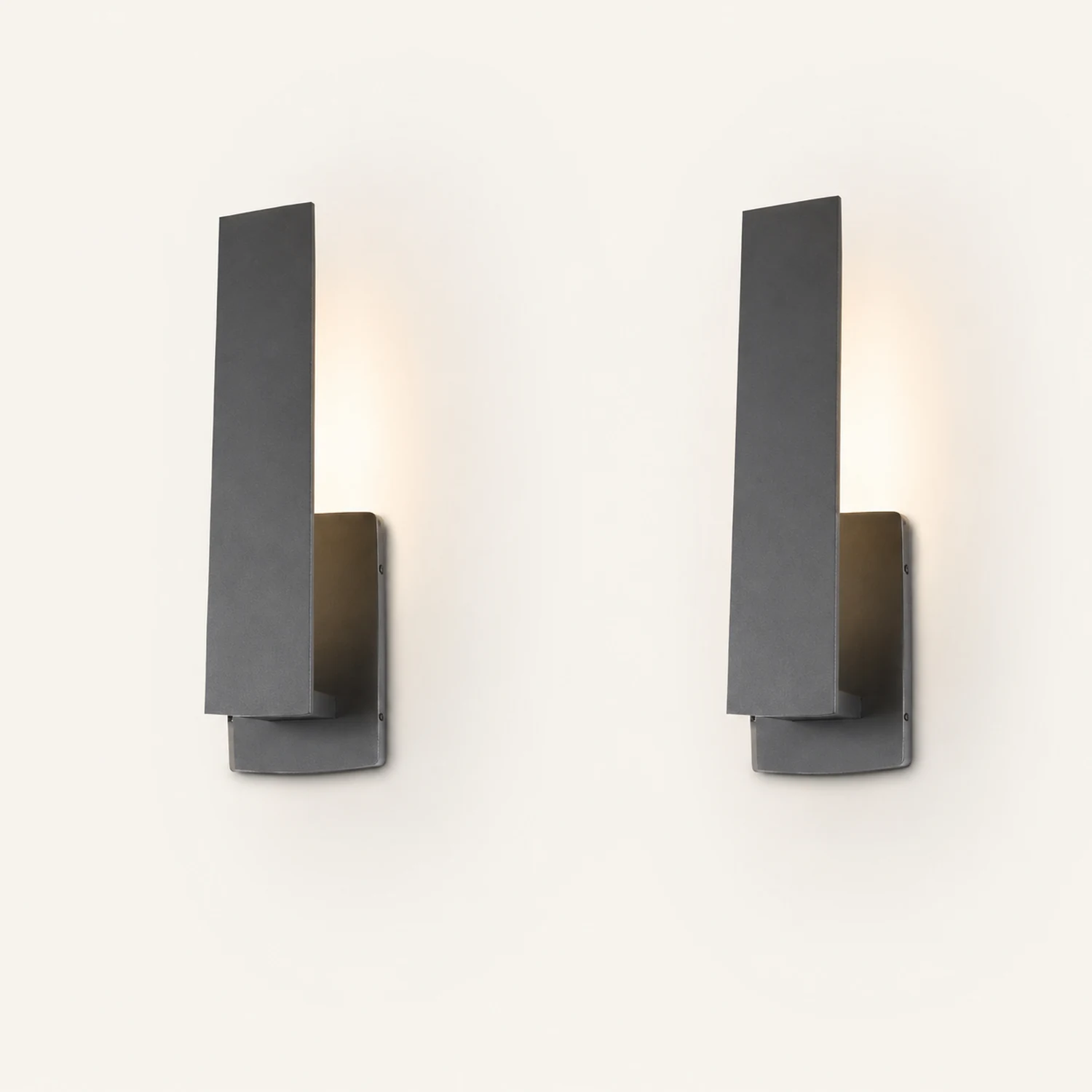 Waterproof Minimalist Aluminum LED Black Modern Outdoor Wall Light - Lumpaz