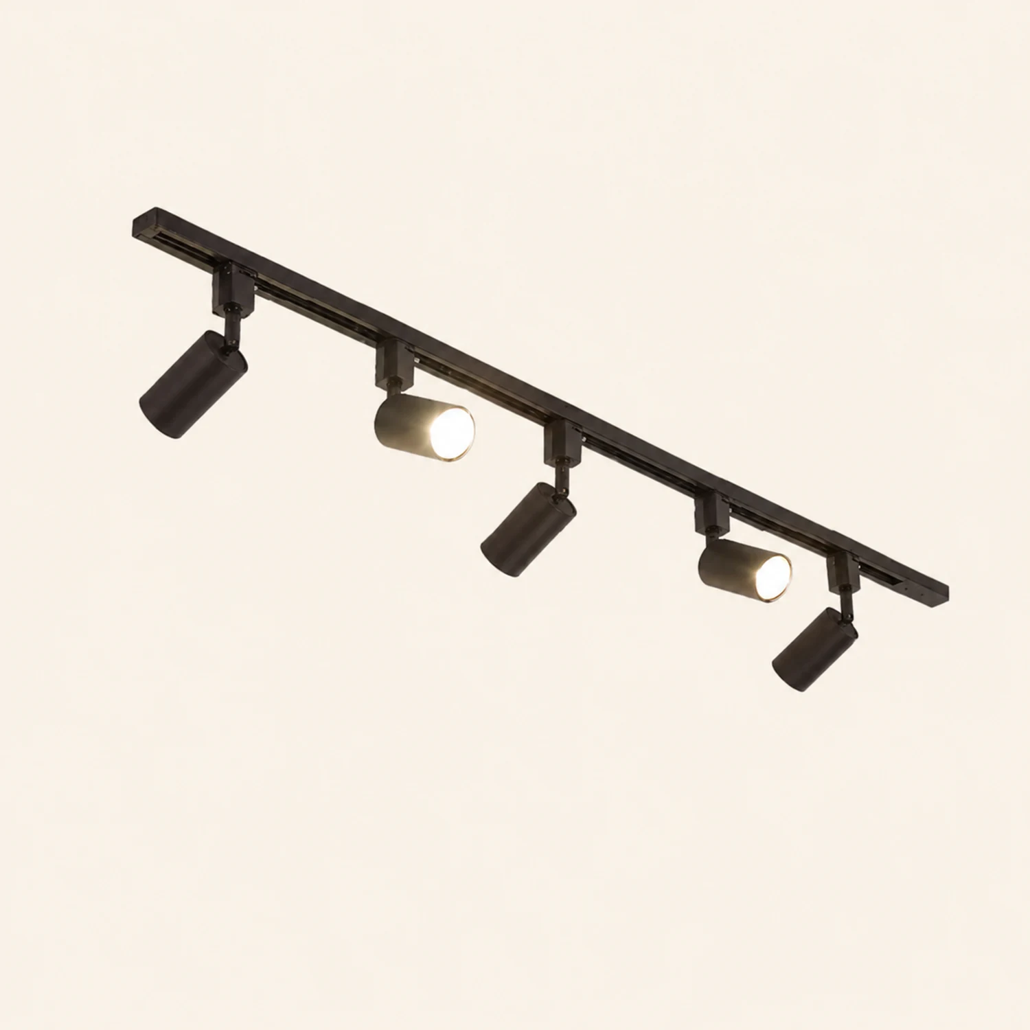 Freja Modern LED Metal Track Spotlight Black/White Living Room - Lumpaz