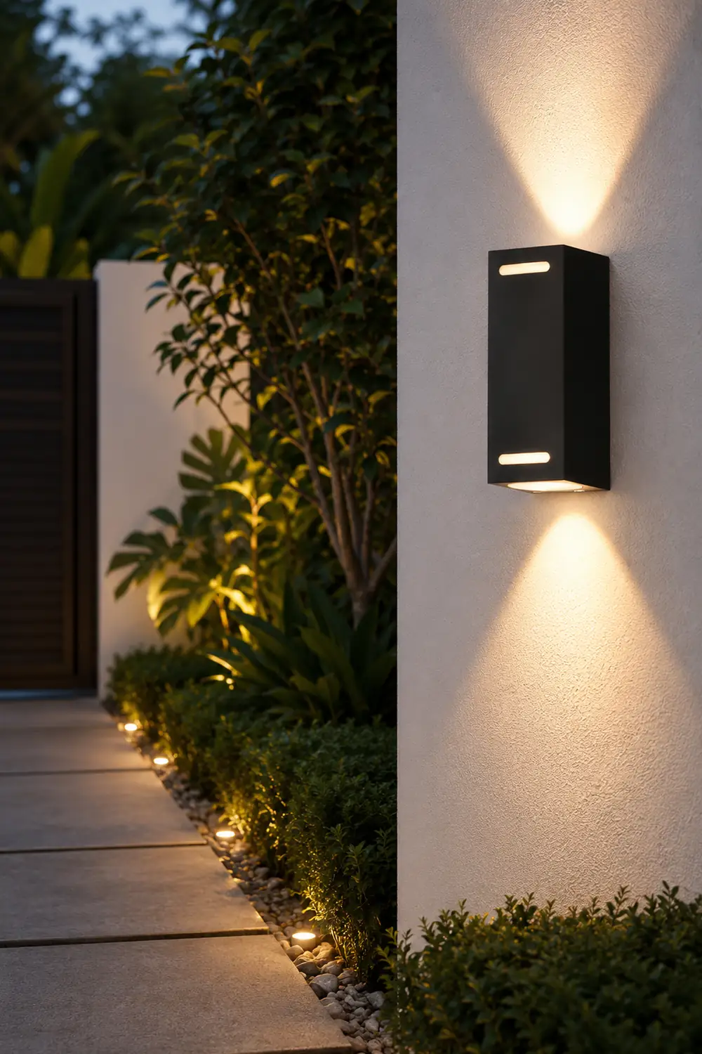 Simple Square Waterproof up and down Lighting LED Outdoor Wall Lights - Lumpaz