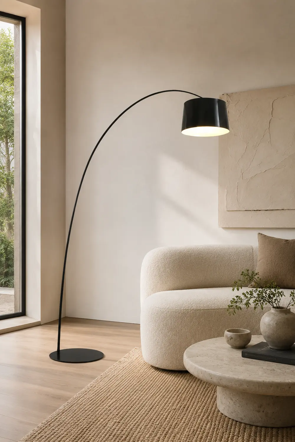 Eryn Modern Floor Lamp Metal/ Black/White/Red/Blue Bedroom - Lumpaz