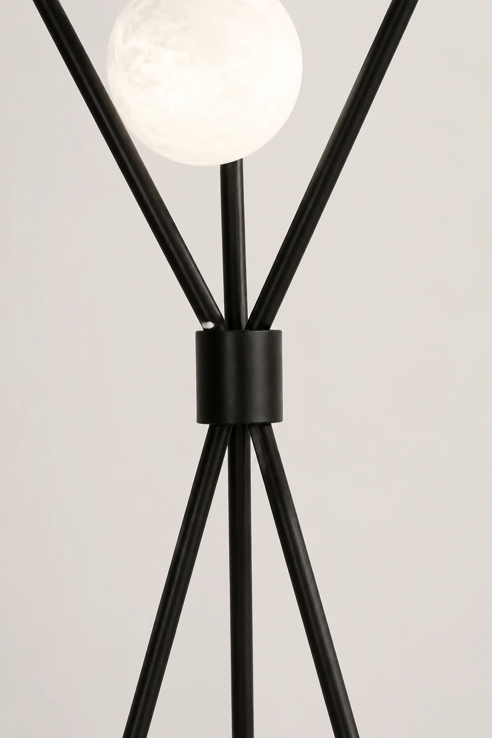 Valentina Tripod Floor Lamp/Table Lamp, Metal/Acrylic - Lumpaz