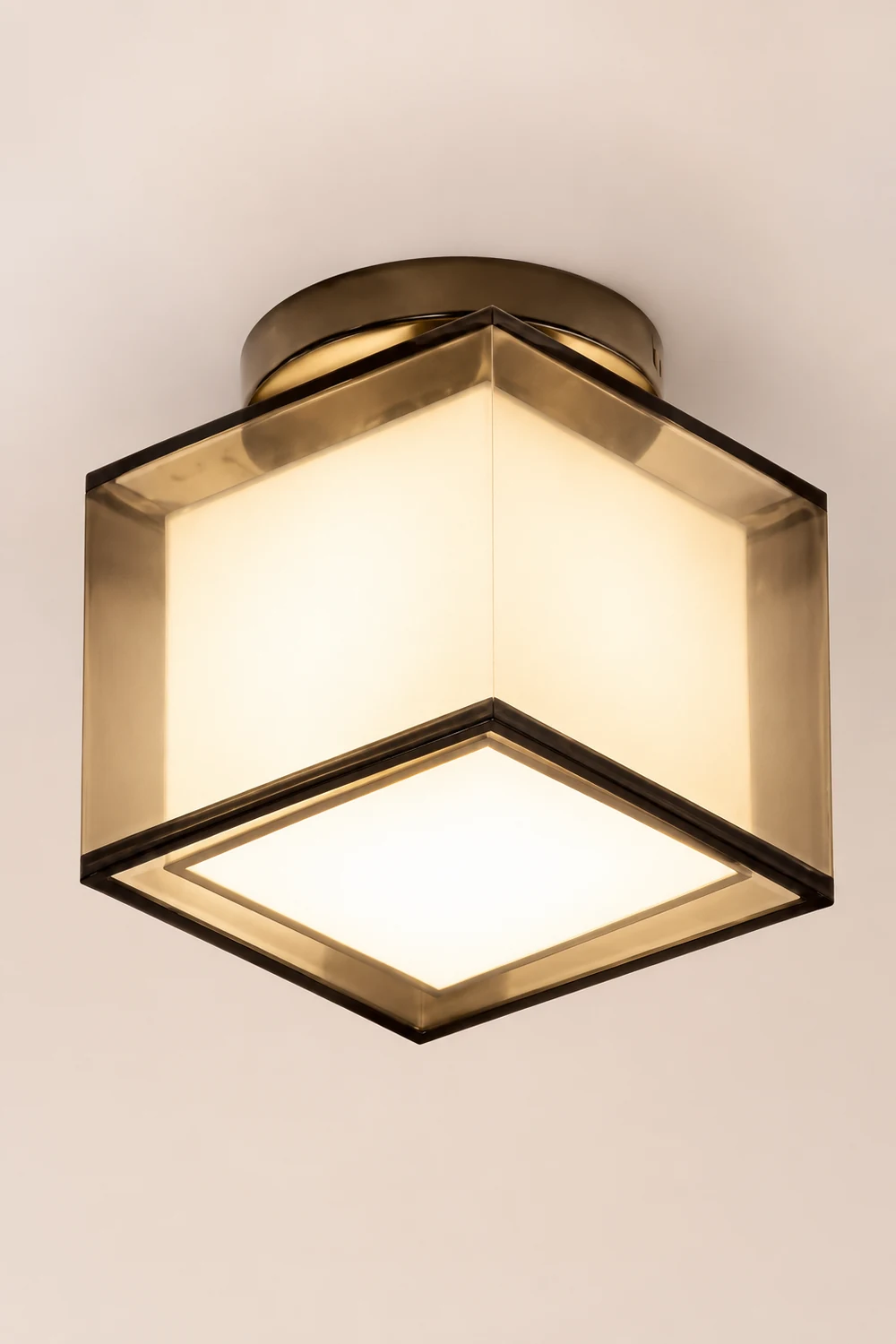 Herbert Modern Metal & Fabric Flush Mount Ceiling Light, 2 Style - Lumpaz