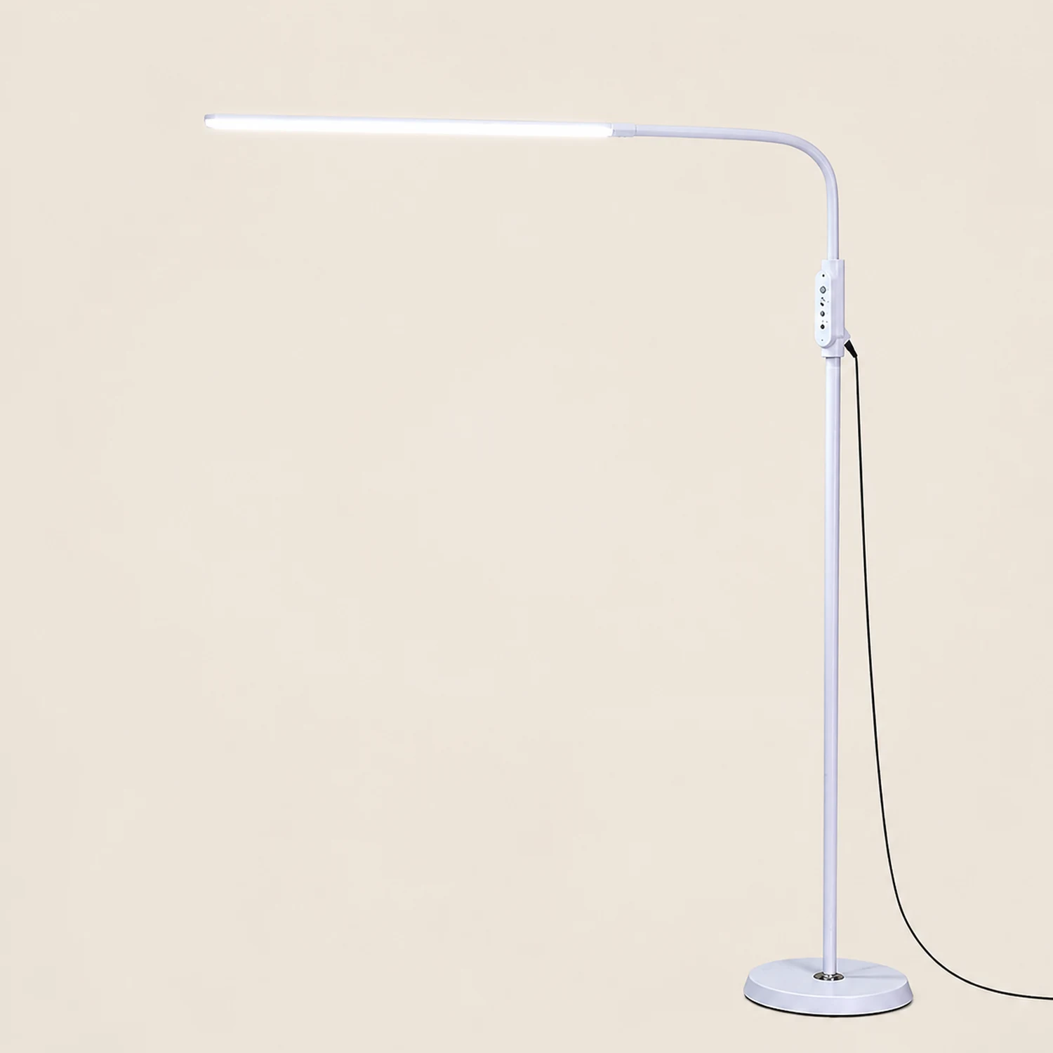 Eryn Floor Lamp Bendable/Adjustable Modern, Metal, Black, Reading - Lumpaz