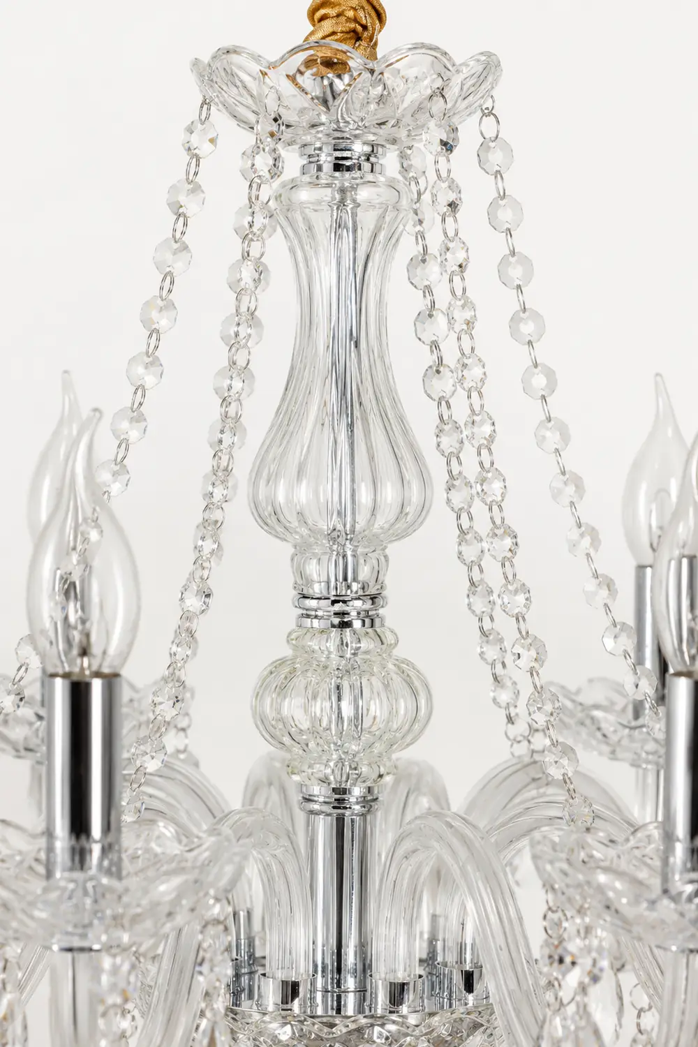 Silva Luxury Candlestick Crystal Chandelier, Clear - Lumpaz