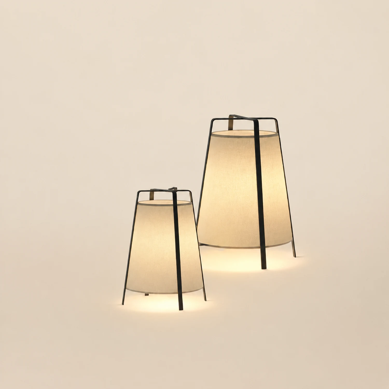 Renée Modern Minimalist Metal/Fabric Floor Lamp Living Room/Bedroom - Lumpaz
