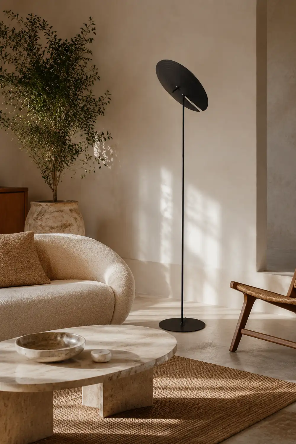 Carins Modern Simple Black Floor & Table Lamp, Metal - Lumpaz