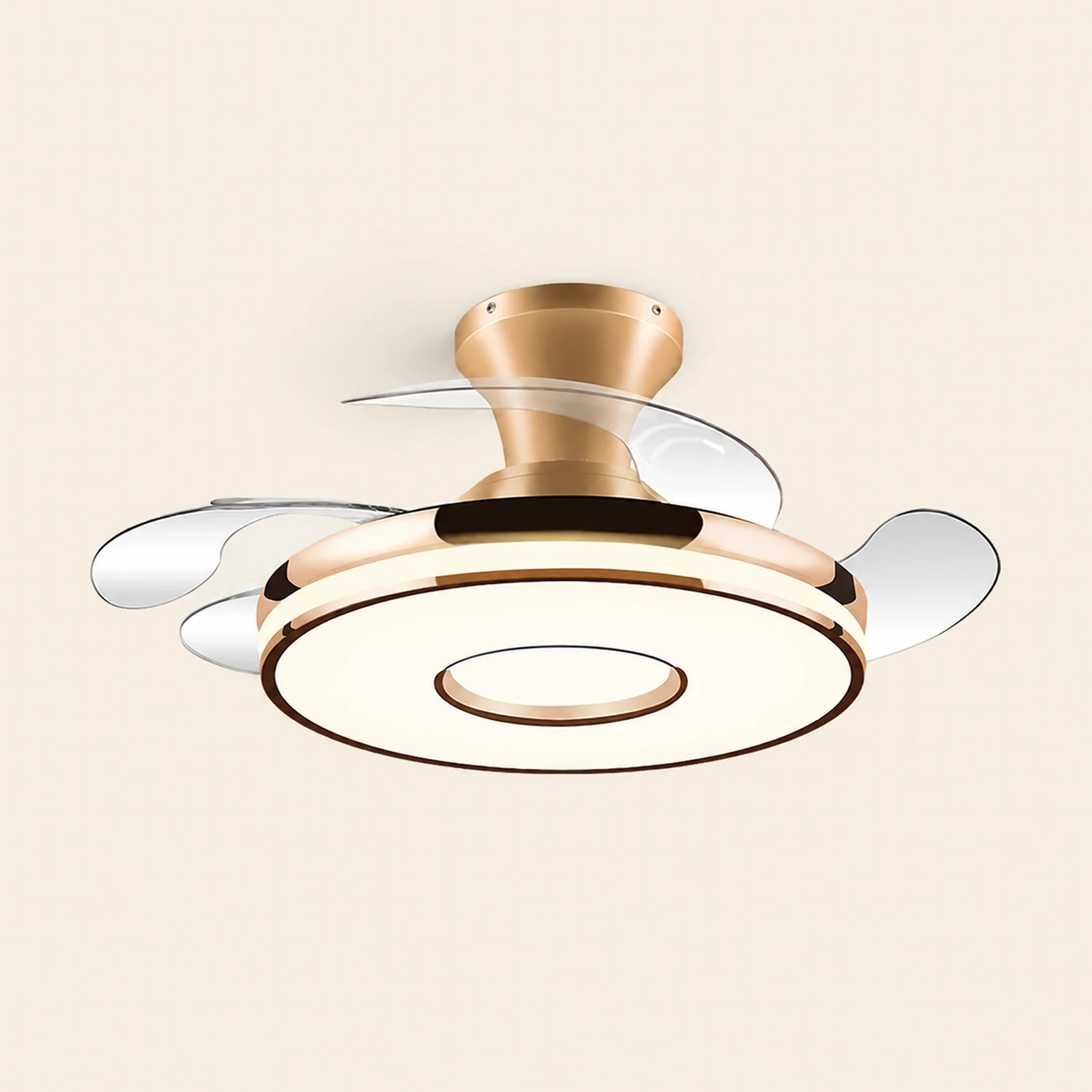 Quinn Ceiling Fan with Light, 2 Color, L 35.8"/42.5"/48" - Lumpaz