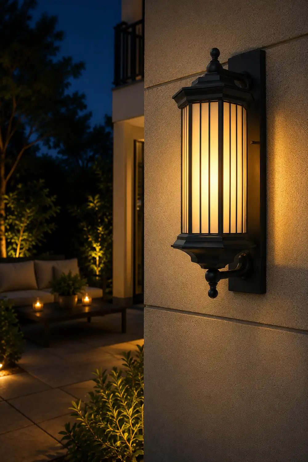 Retro Creative Outdoor Waterproof Black Modern Exterior Wall Lights - Lumpaz