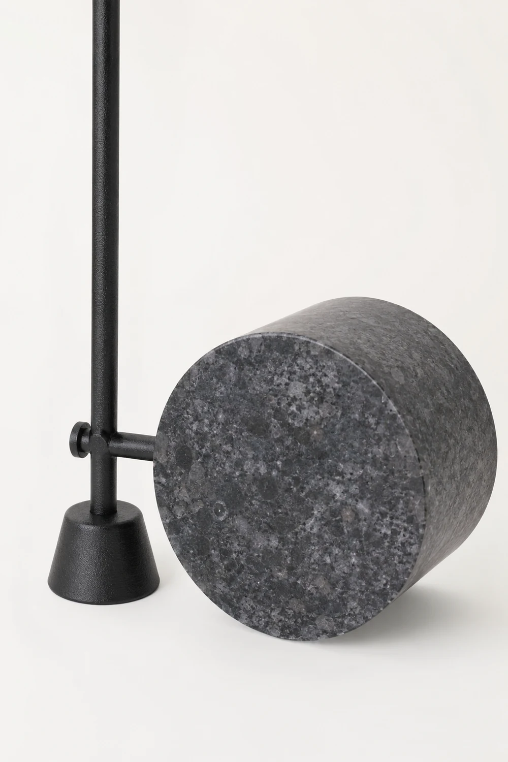 Salgado Nordic Gray Arc LED Floor Lamp, Marble & Metal - Lumpaz