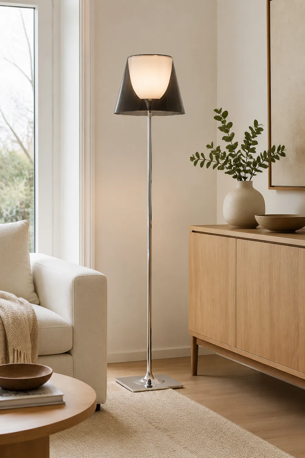 Eryn Dome Modern Metal Floor Lamp - Lumpaz
