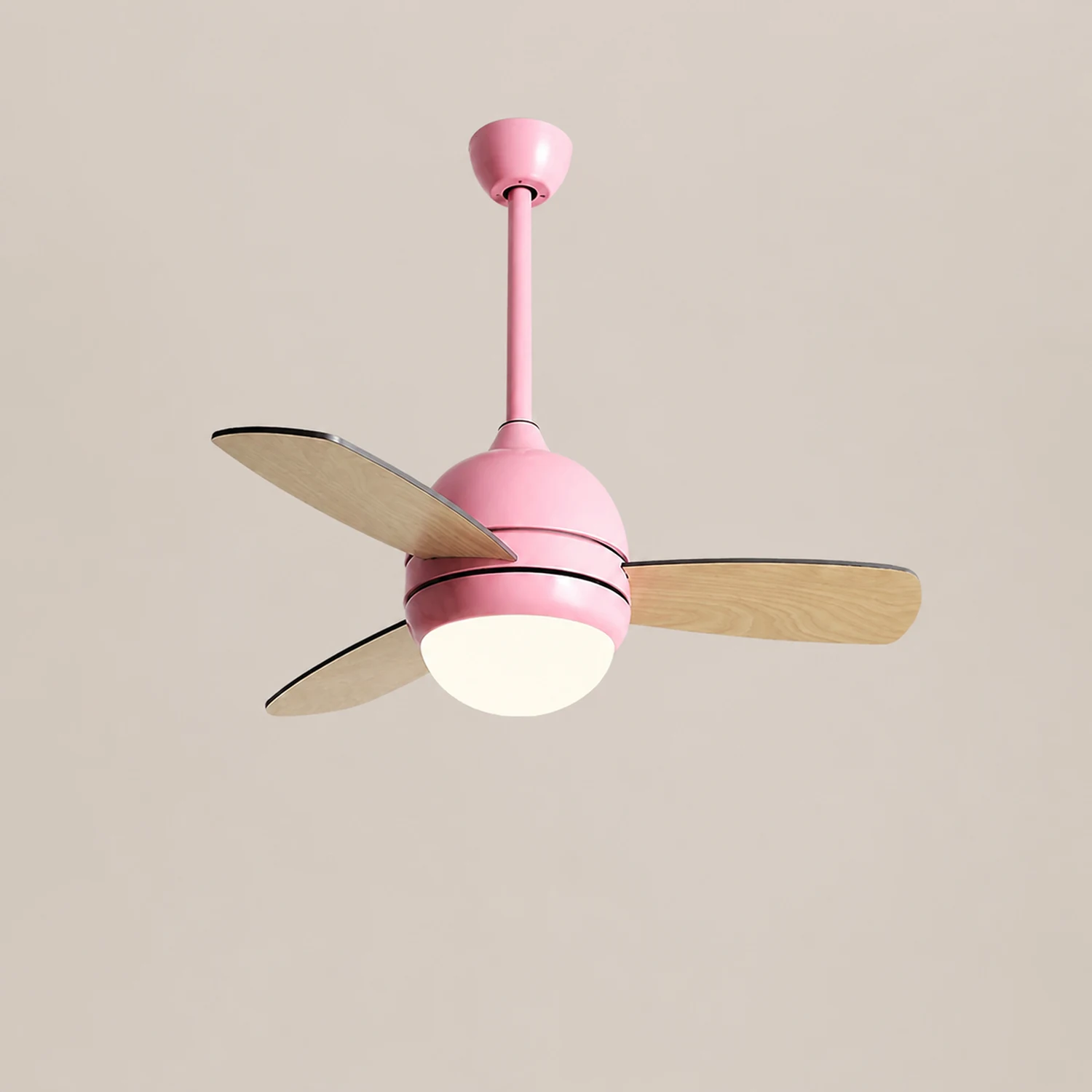 Morandi Colorful 3-Blade Ceiling Fan with Light, 6 Color, DIA 36.2'' - Lumpaz