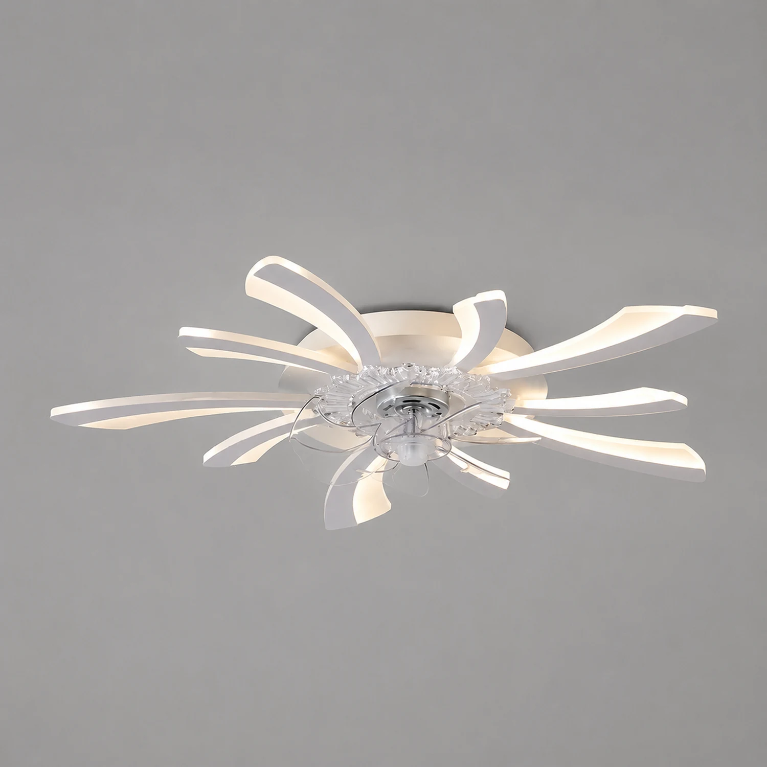Hana Ceiling Fan with Light, 8 Style - Lumpaz