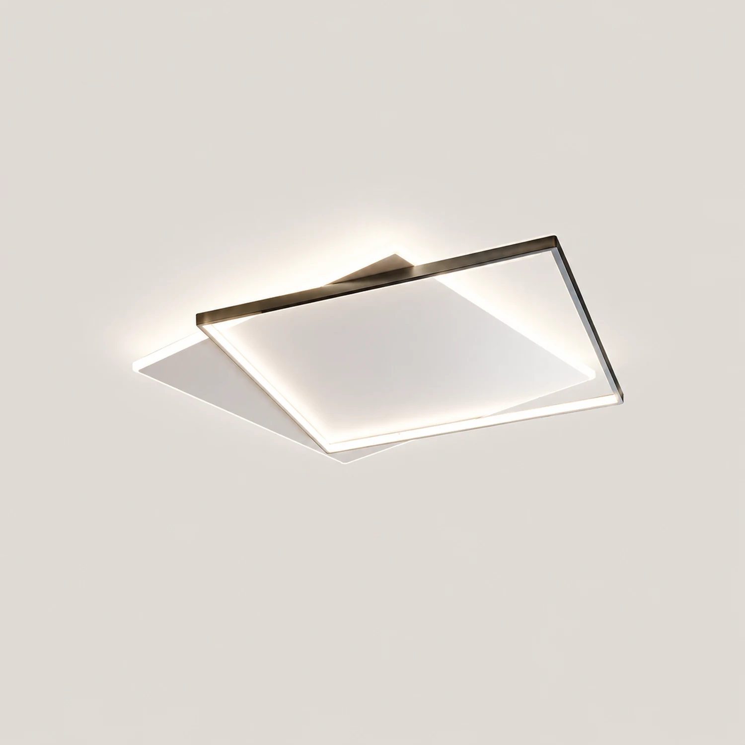 Quinn Modern Duo-Square Flush Mount Ceiling Light - Lumpaz
