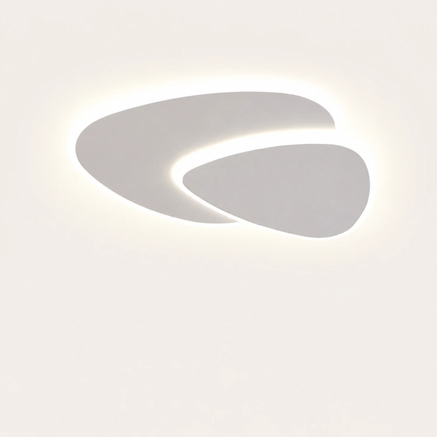Quinn Designer Geometric Metal/Acrylic Flush Mount Ceiling Light White - Lumpaz