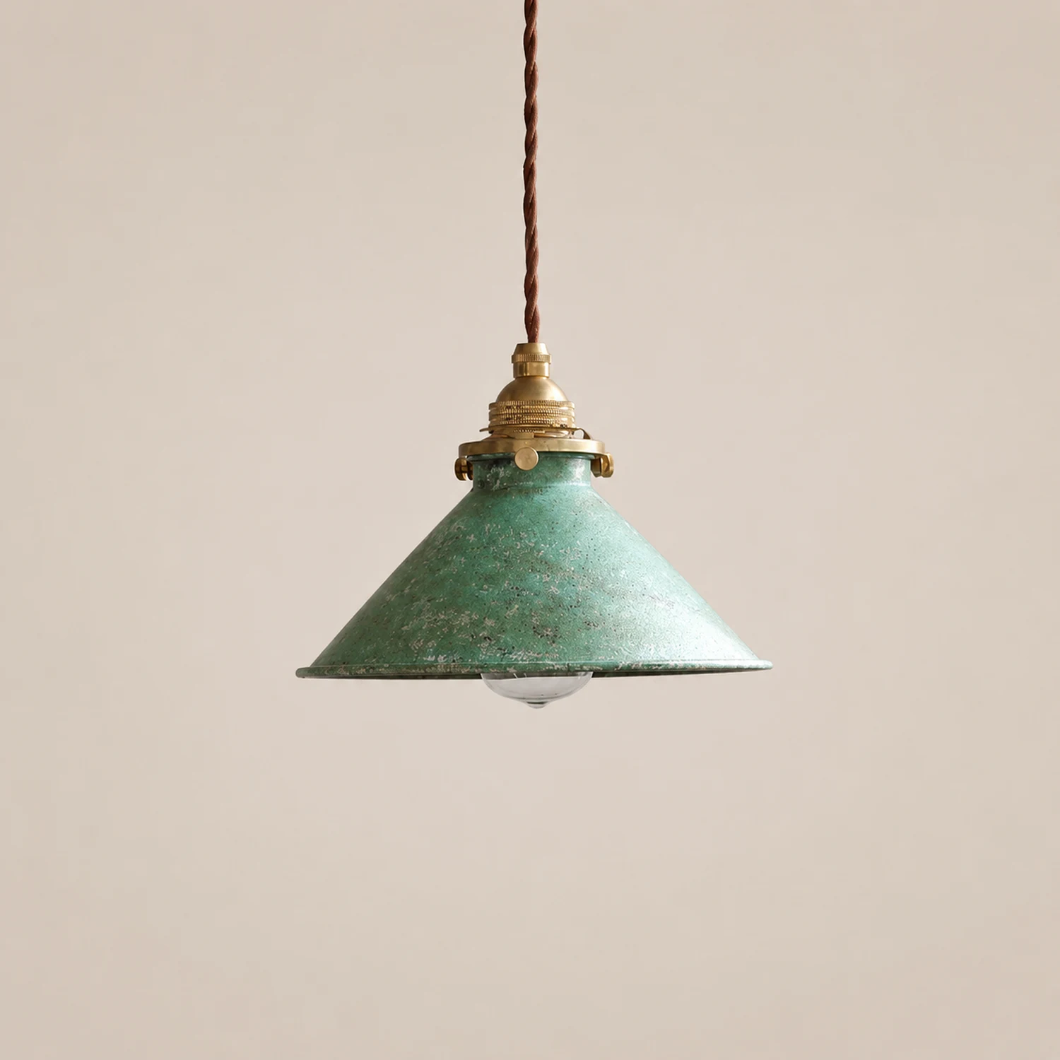 Alessio Vintage LED Rustic Pendant Light Metal Blue Kitchen Balcony - Lumpaz