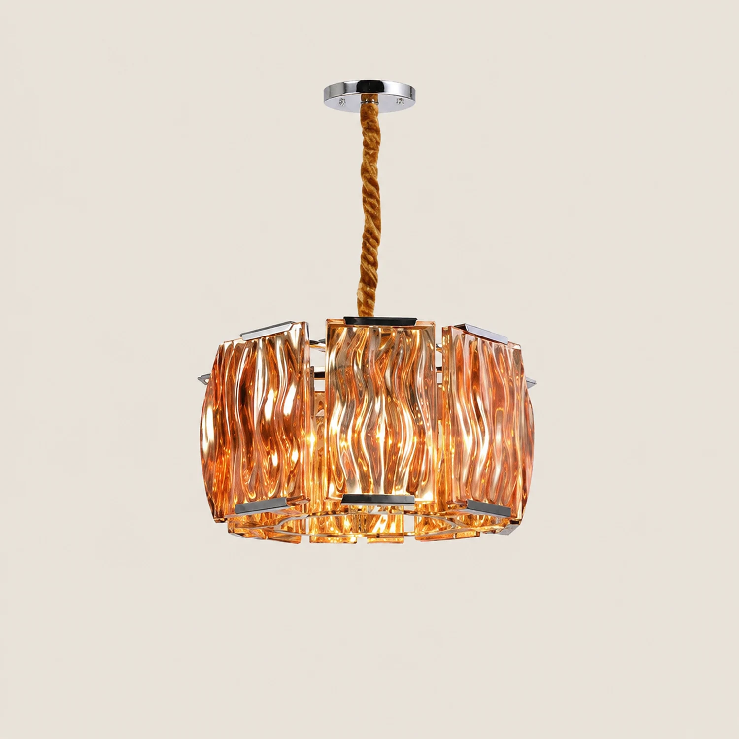 Marilyn Modern Crystal Chandelier, Clear/Champagne - Lumpaz