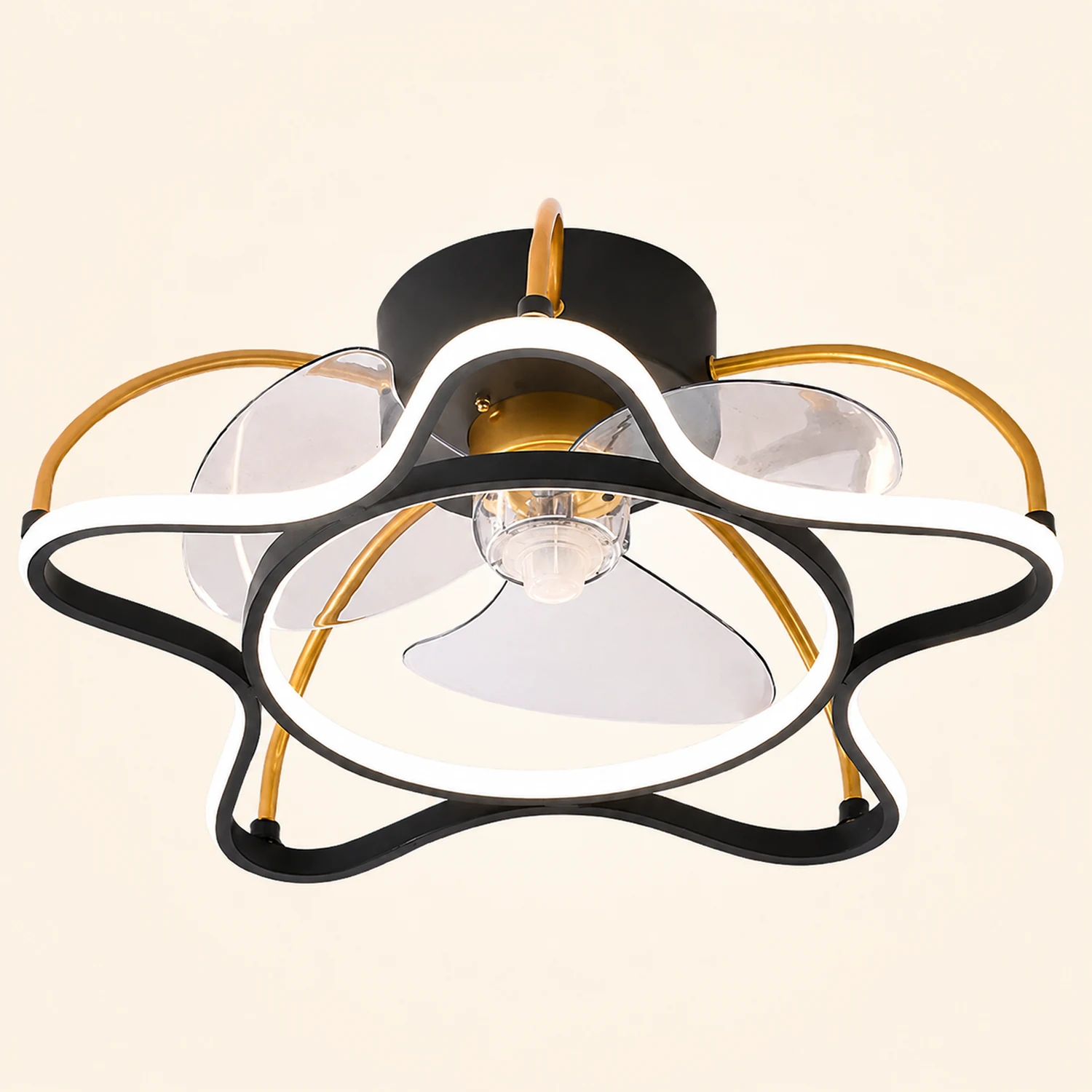 Hana Ceiling Fan with Light, 3 Style, 20" - Lumpaz