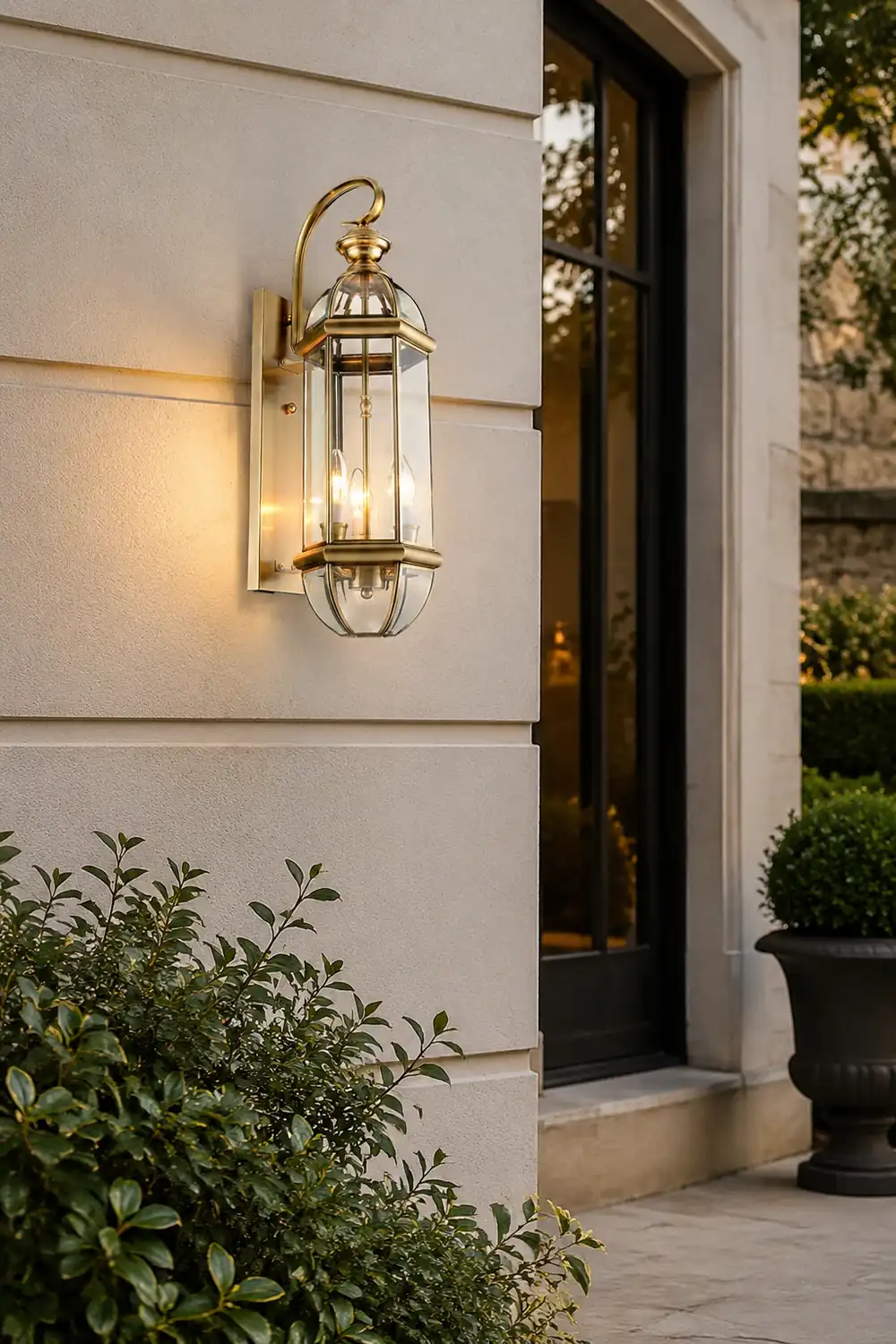 Retro Creative Copper Glass European Style Outdoor Wall Lights Exterior Lamp - Lumpaz