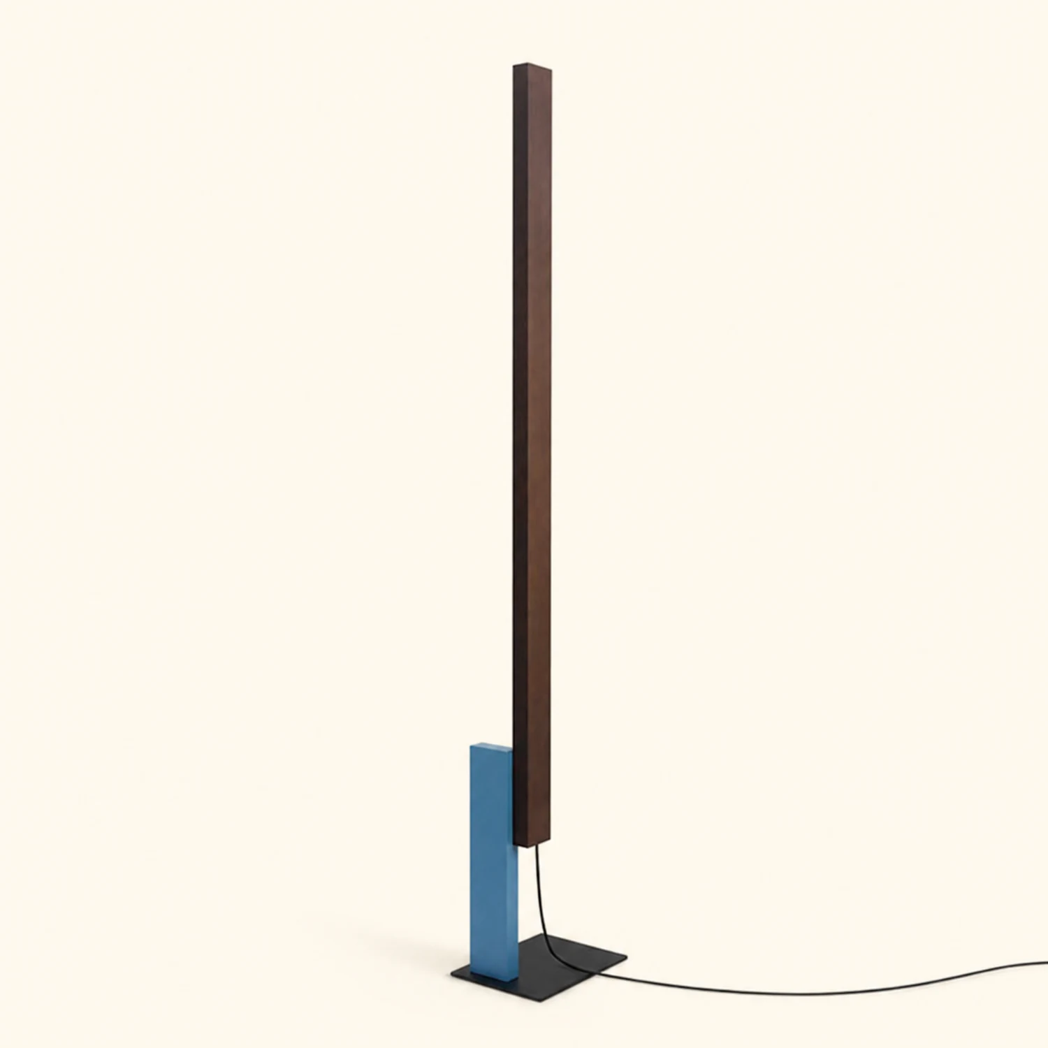 Edge Minimalist Linear Wood/Metal Floor Lamp , 4 Color - Lumpaz