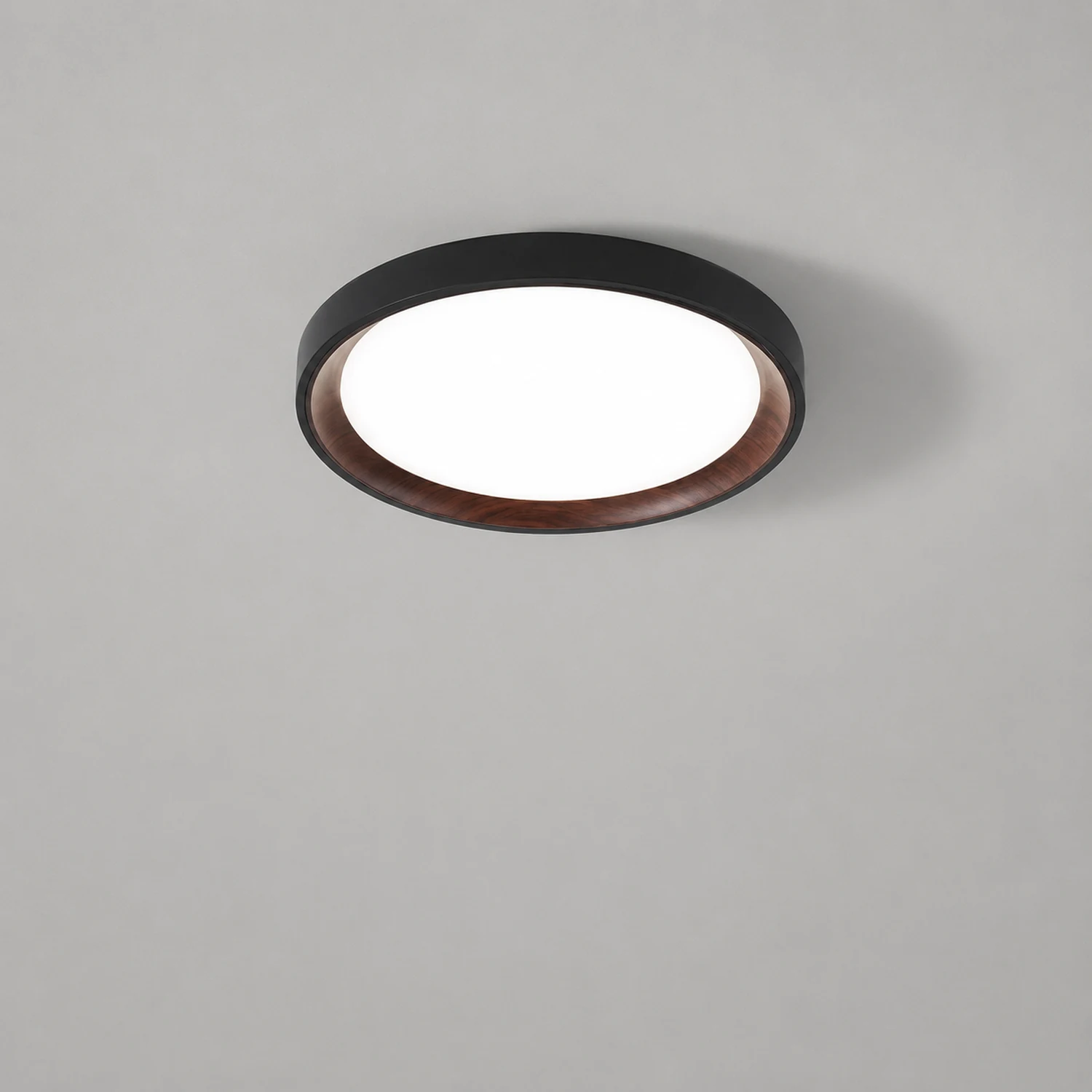 Quinn Modern LED Flush Mount Lighting White Wood/Acrylic Kitchen - Lumpaz