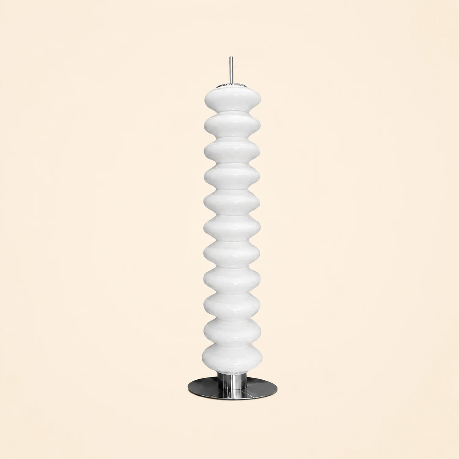 Salgado Modern Candy Metal /Glass Floor Lamp White Living Room - Lumpaz