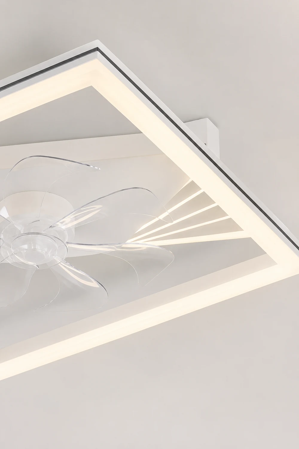 Kirsten 7/3-Blade Ceiling Fan With Light, 8 Style, L 20"/24'' - Lumpaz