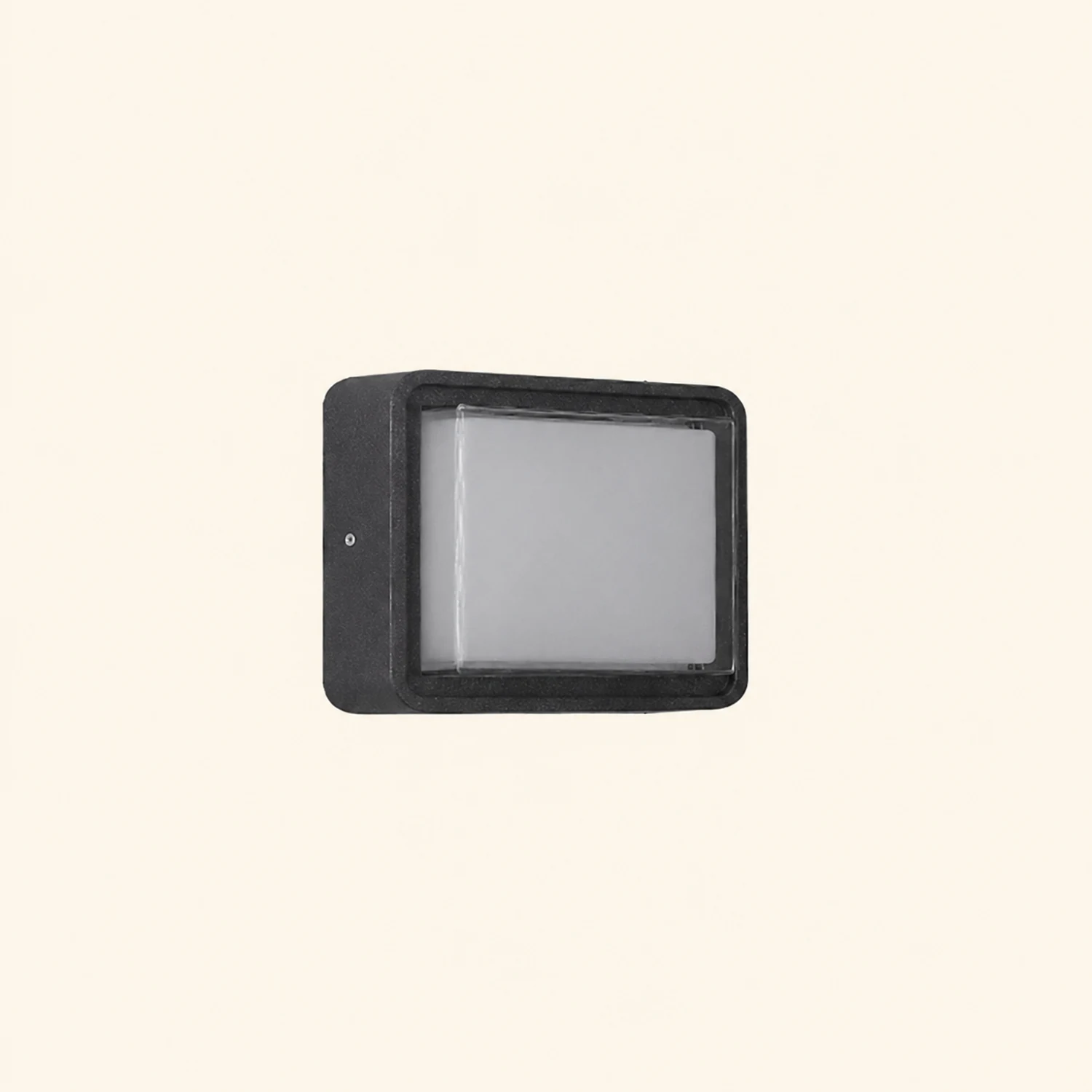 Orr Modern Flush Mount Ceiling Light, Metal/Acrylic, Square/Round, Black/Brown - Lumpaz