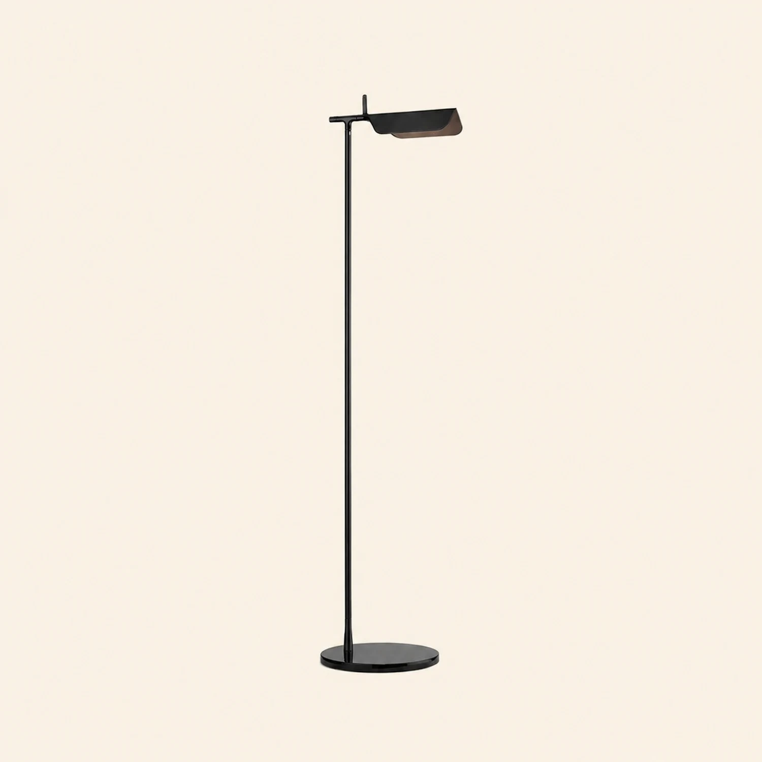 Edge Floor Lamp Right-angle Linear Minimalist, Metal, Black, Living Room - Lumpaz