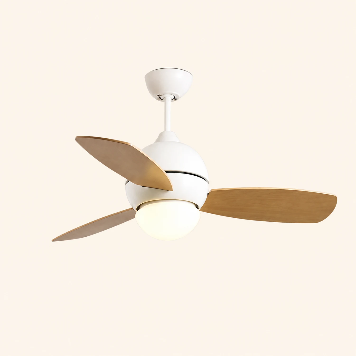 Morandi Colorful 3-Blade Ceiling Fan with Light, 6 Color, DIA 36.2'' - Lumpaz