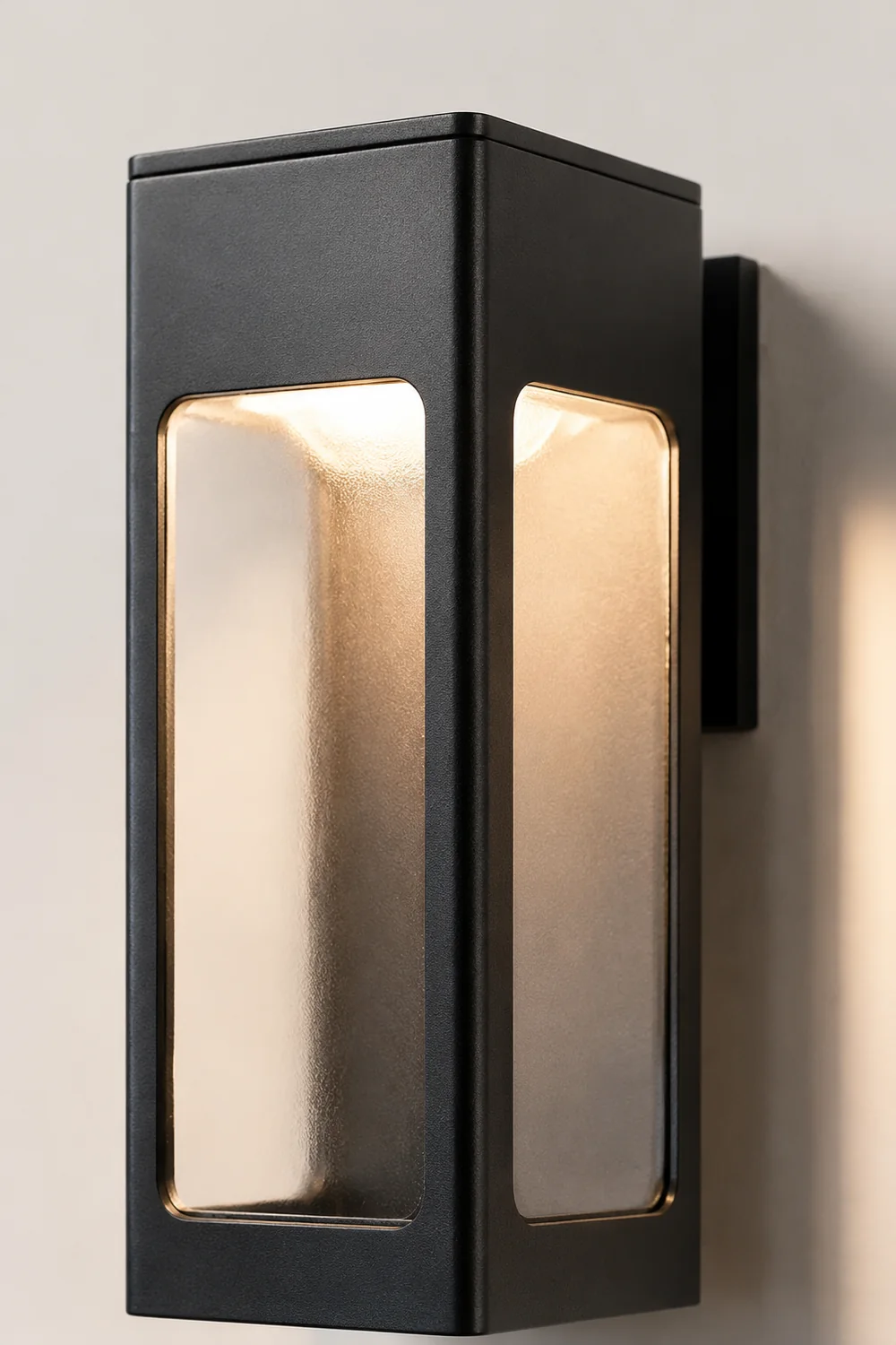 Rectangular IP65 LED Black Modern Outdoor Wall Sconce复制 - Lumpaz