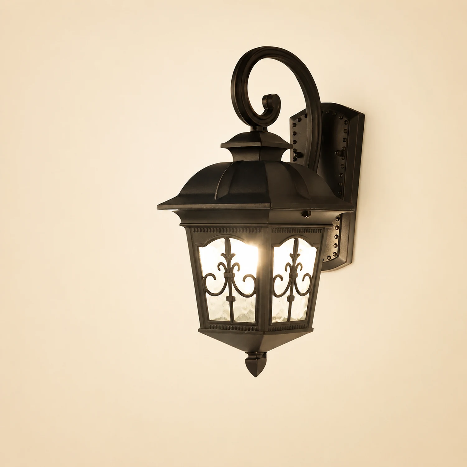 Waterproof Retro Elegant LED Glass European Style Outdoor Wall Lights - Lumpaz