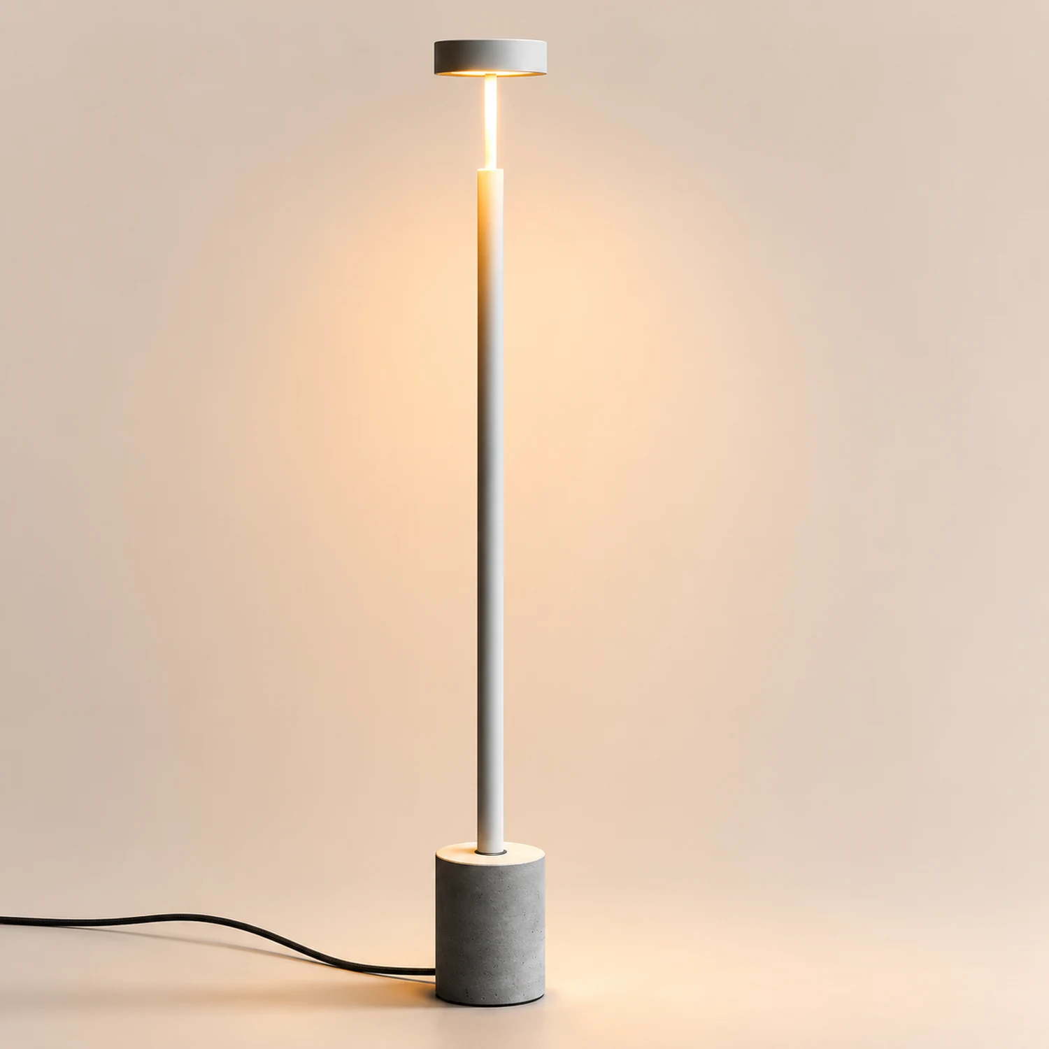 Edge Floor Lamp Linear Modern/Minimalist, Black/White/Gray, Bedroom - Lumpaz