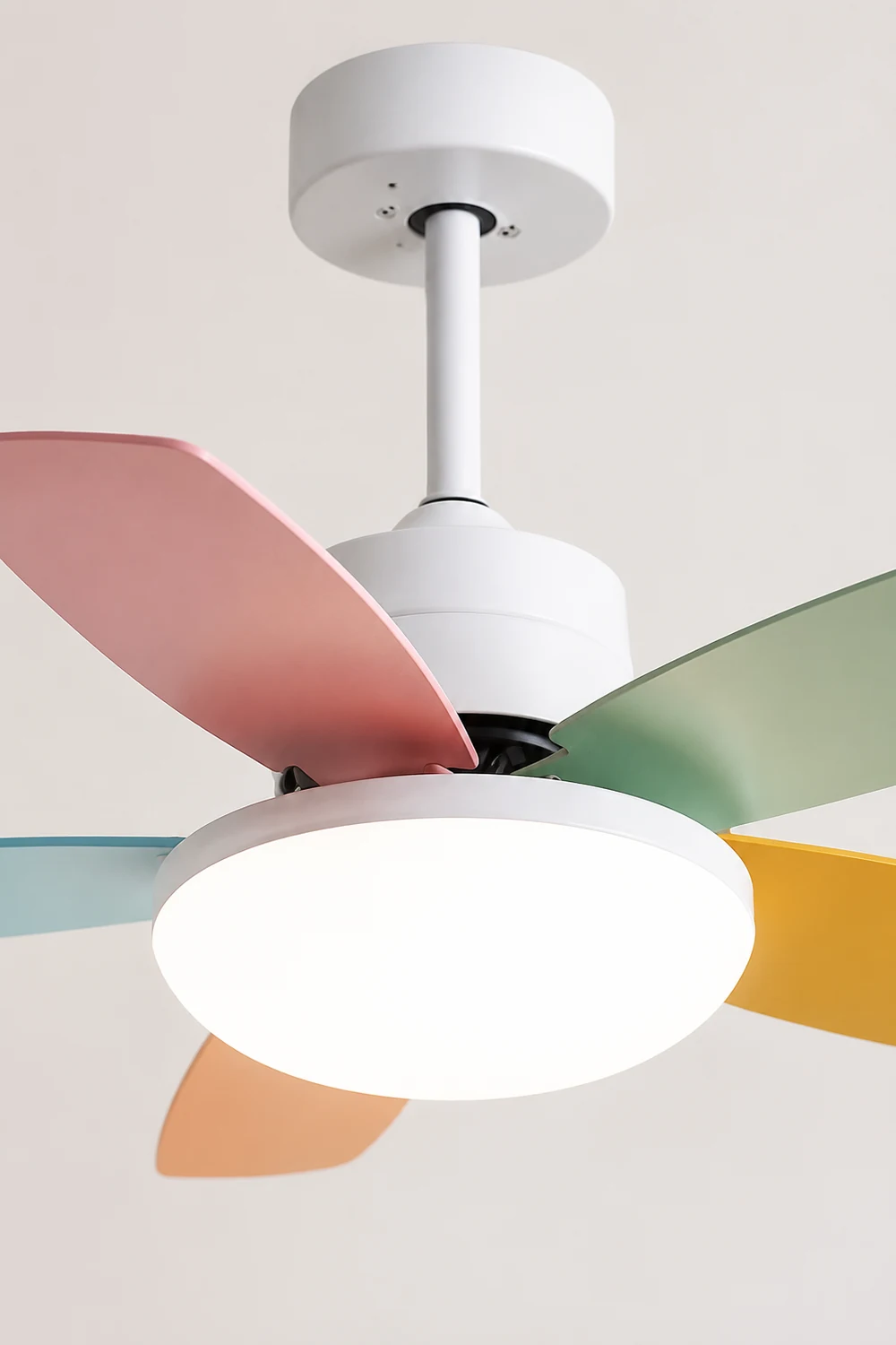 Morandi Colorful DC Ceiling Fan with Light, Summer, 42'' - Lumpaz