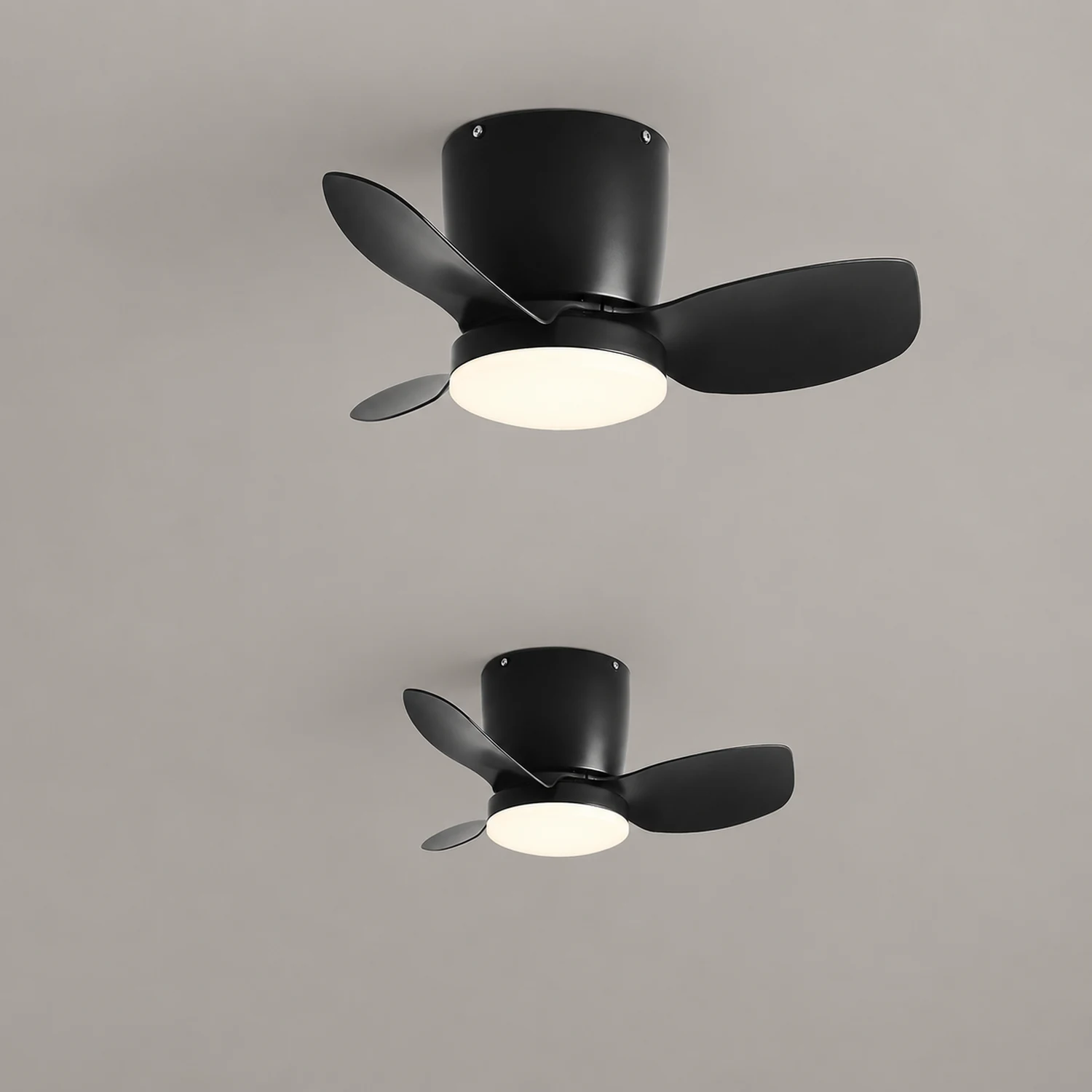 Walters 3-Blade Ceiling Fan with Light, 3 Color, DIA 23.62'' - Lumpaz