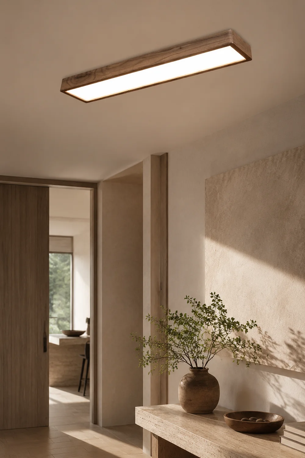 Ozawa Rectangular Designer Flush Mount Ceiling Light - Lumpaz