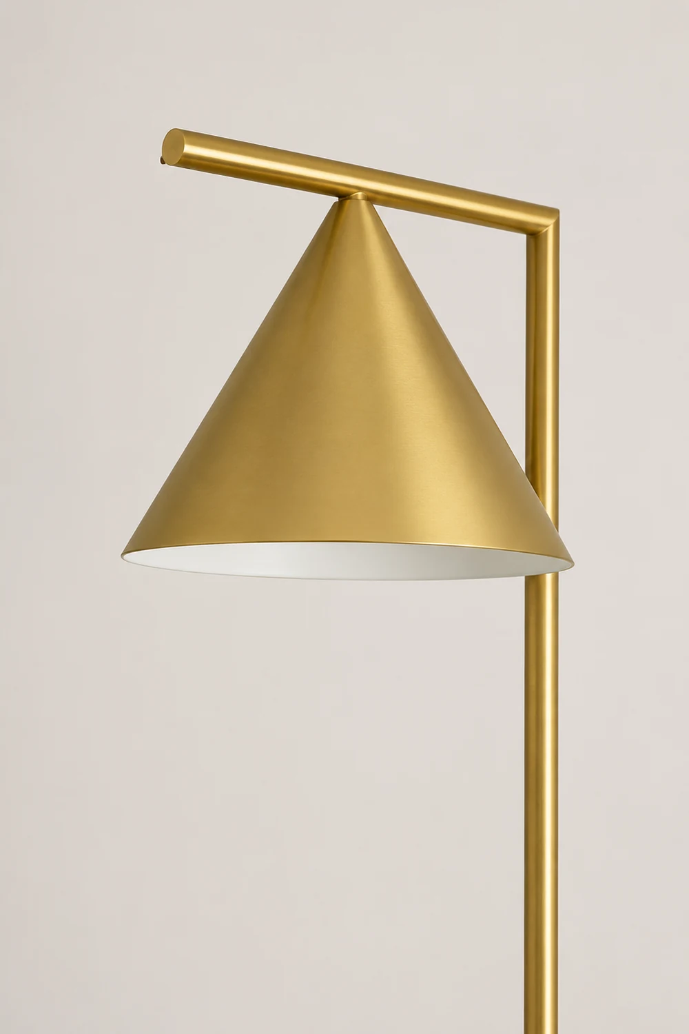 Carins Modern Geometric Marble Base Floor Lamp, Black/Gold - Lumpaz