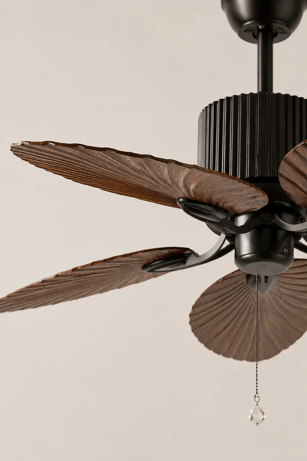 Bella Retro Vintage 5-Blade Ceiling Fan, Coffee - Lumpaz