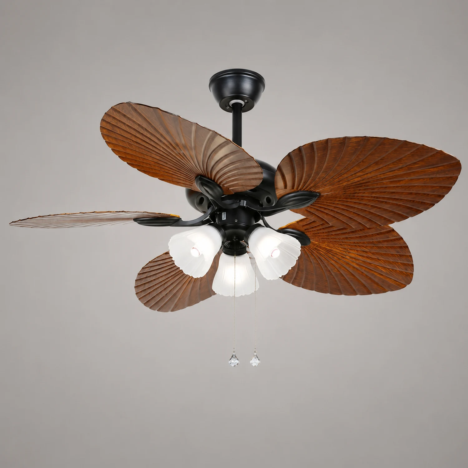 Ross 5-Blade Ceiling Fans /Lantern, 1/3/5 Heads, DIA 51.9'' - Lumpaz