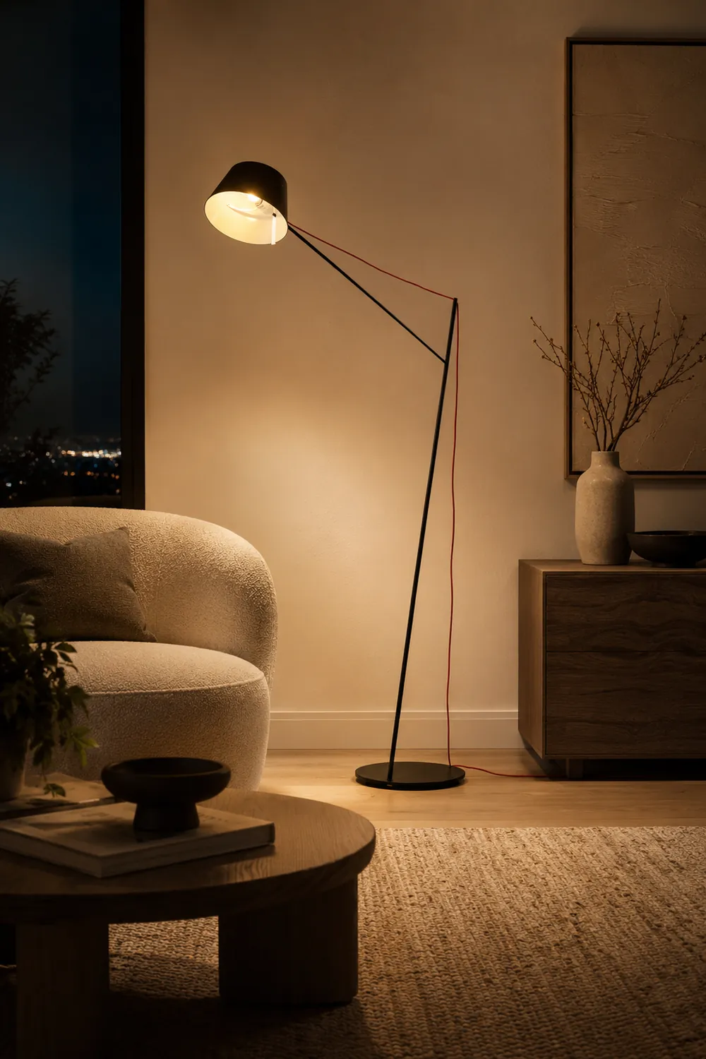Salgado Modern Arc Linear Metal Floor Lamp, Black复制 - Lumpaz