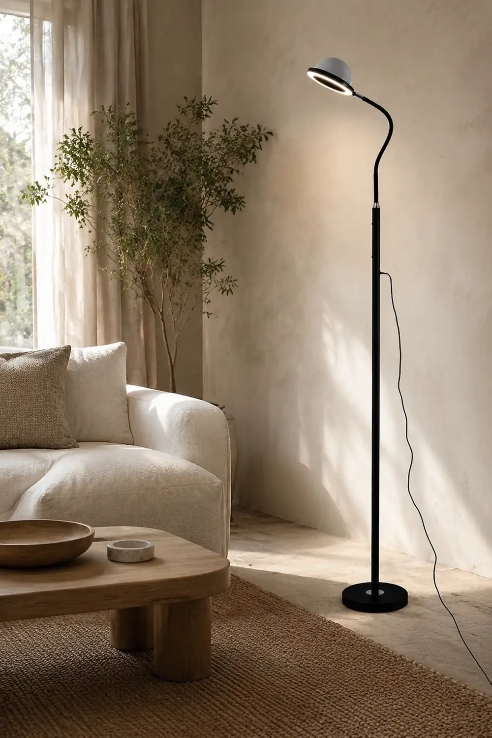 Eryn Modern Globe Metal Acrylic Floor Lamp - Lumpaz