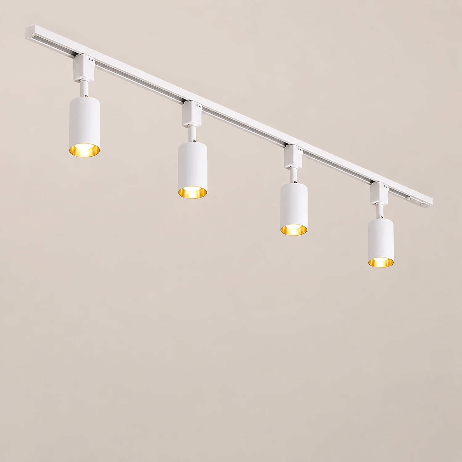 Freja Modern LED Metal Track Spotlight Black/White Living Room - Lumpaz