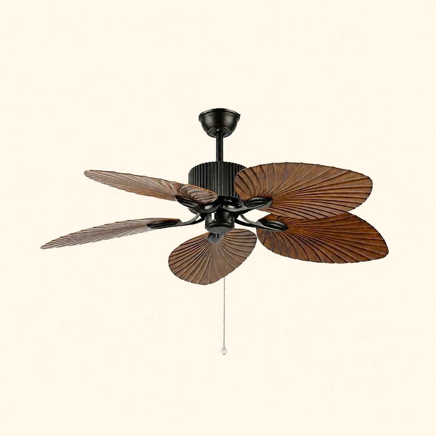 Bella Retro Vintage 5-Blade Ceiling Fan, Coffee - Lumpaz