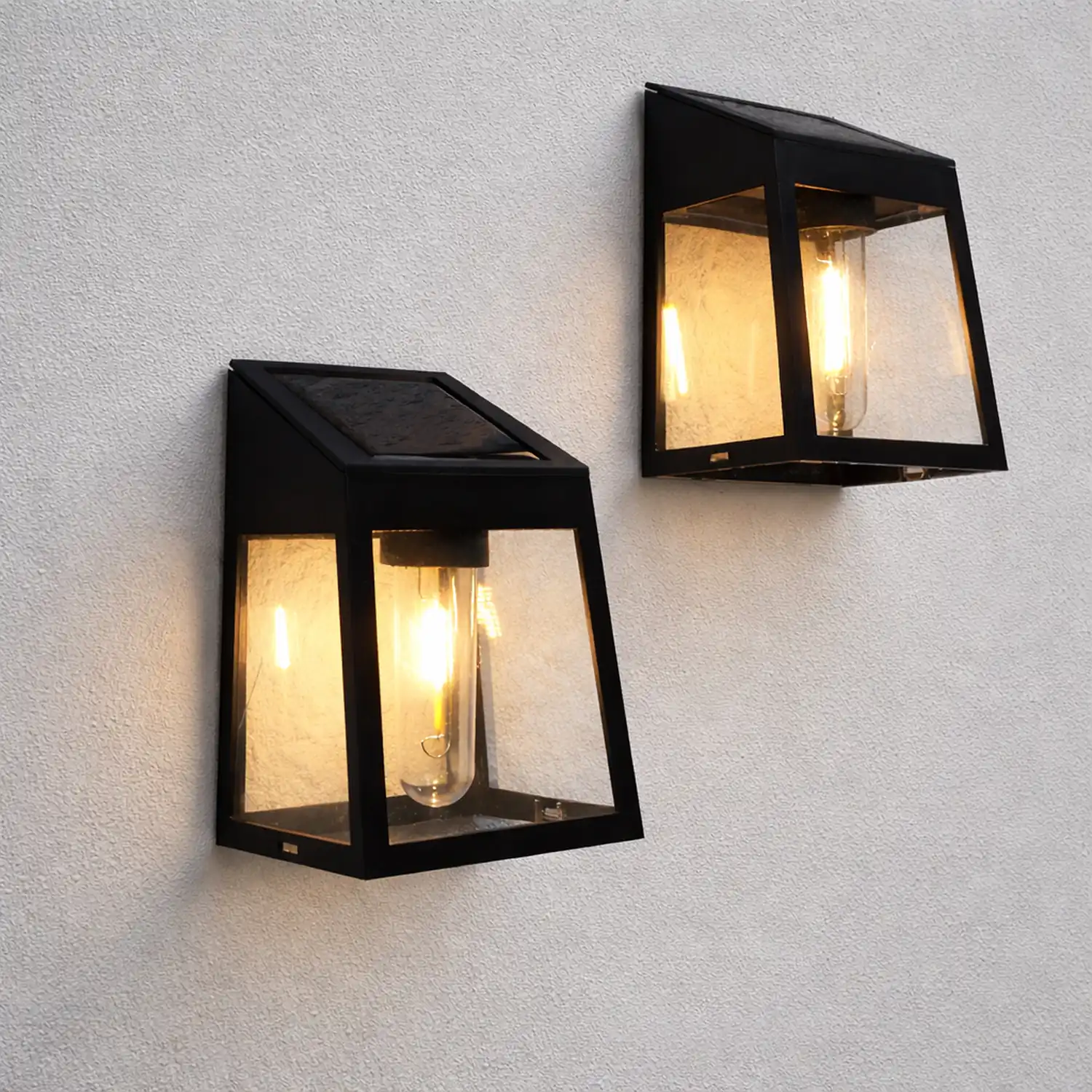 Waterproof Tungsten Bulb Intelligent Three Modes Modern Solar Wall Lights - Lumpaz